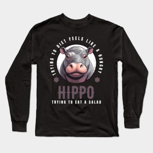 Hippopotamus Long Sleeve T-Shirt